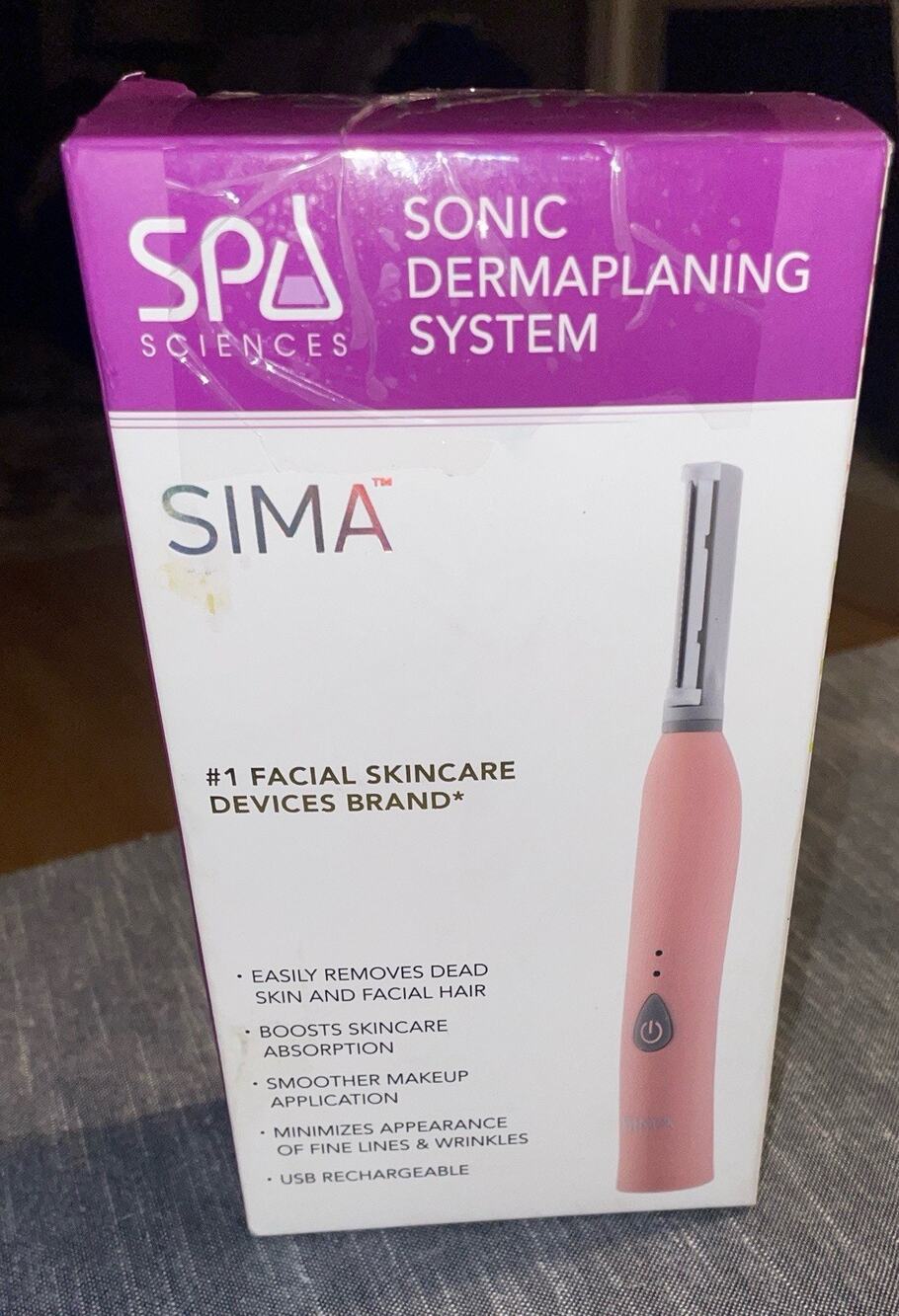 SIMA Rechargeable Dermaplane Razor – Painless 2-in-1 Exfoliation & Hair Removal